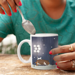 Kollit in the alley in winter - mug