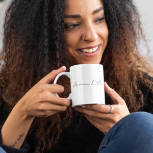 Alternative view of Morning moment of gold -mug