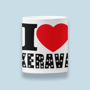 I Love Kerava -muki punainen