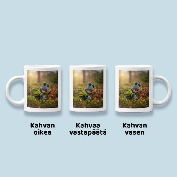 Keraaminen muki omalla kuvalla