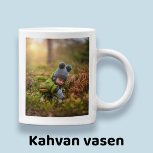 Keraaminen muki omalla kuvalla