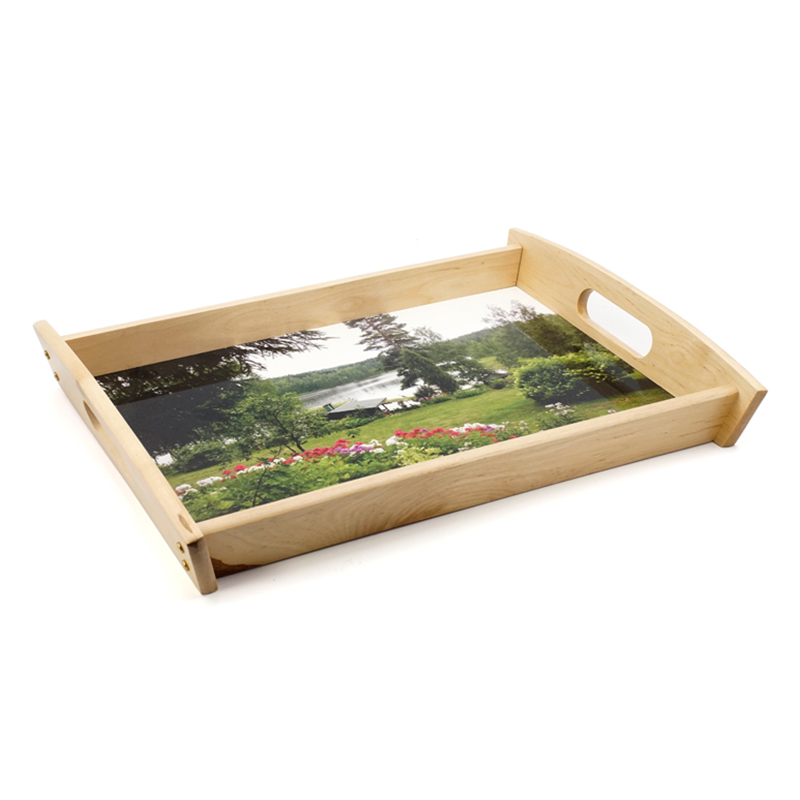 Wooden tray with your own picture 28 x 42 cm, big size