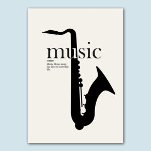 Alternative view of Posters Saxophone