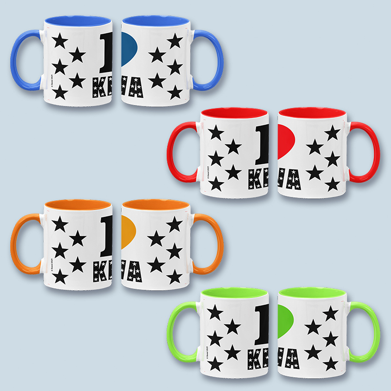 Värillinen I Love Kerava -muki