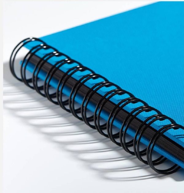 Spiral spine album 23x17 cm, 40 black pages, multiple colours - Image 2