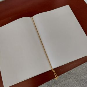 Alternative view of Velvet folder A4 with silk ribbon - for certificates, diplomas