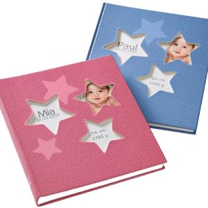 Alternative view of Star baby album, blue/red