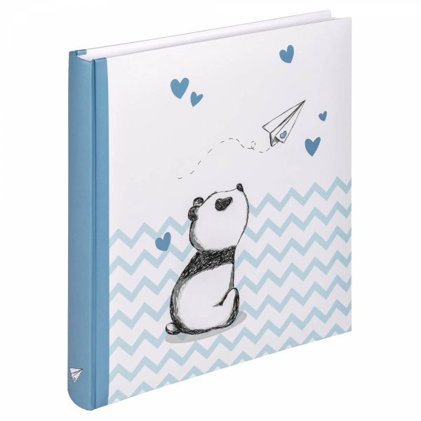 Baby album Panda, blue/red