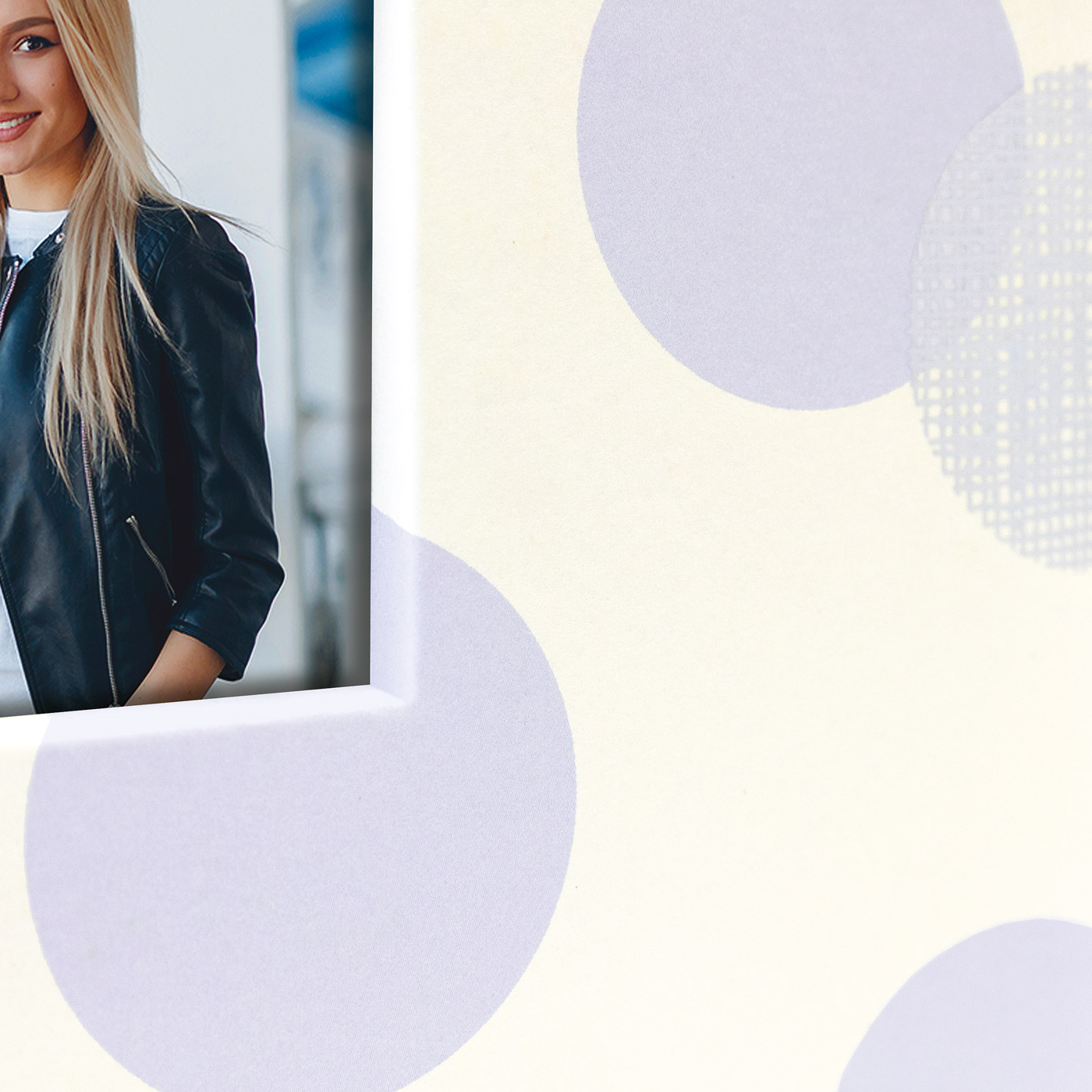 Stylish album 24x24cm, 40s, lilac/red - Image 3