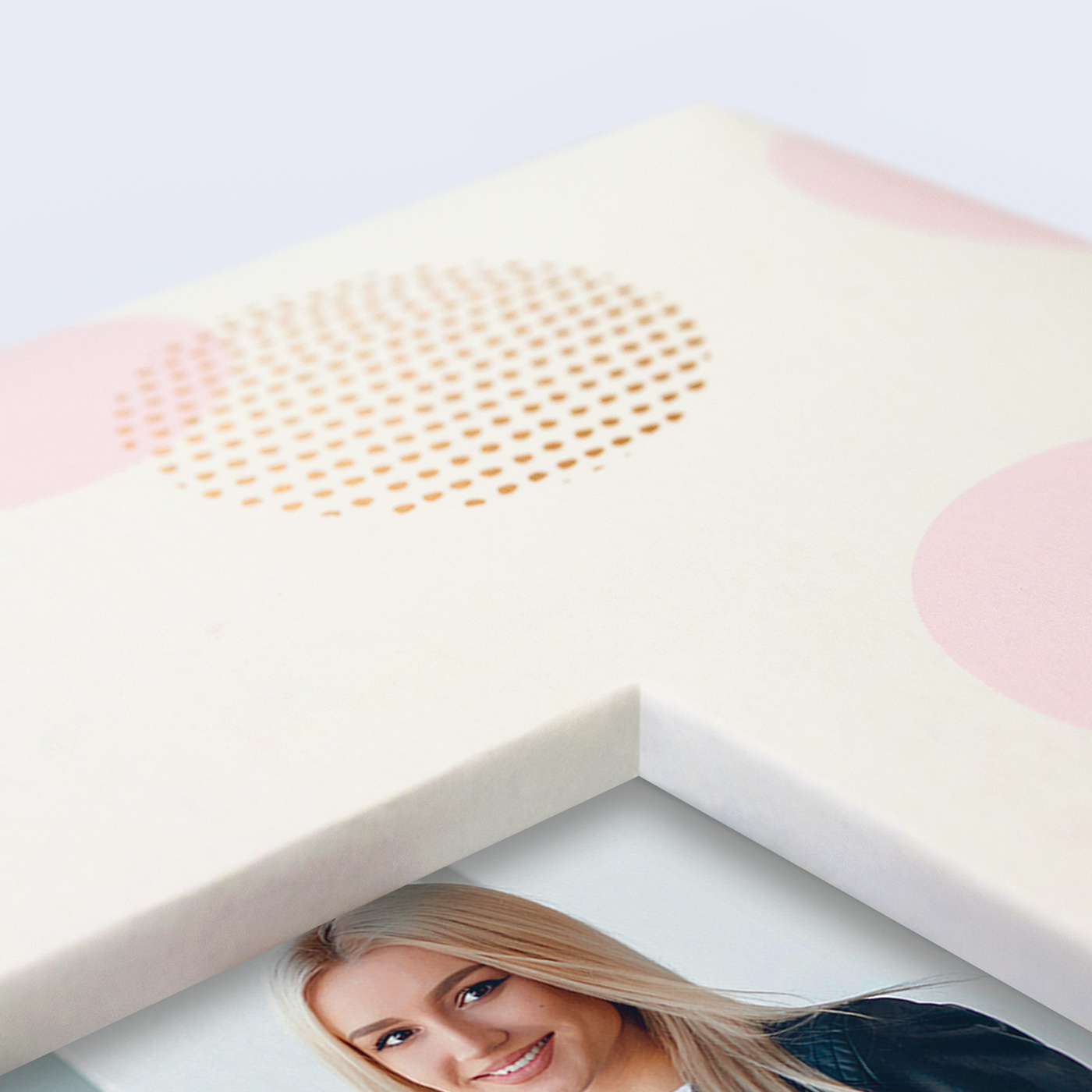 Stylish album 24x24cm, 40s, lilac/red - Image 4