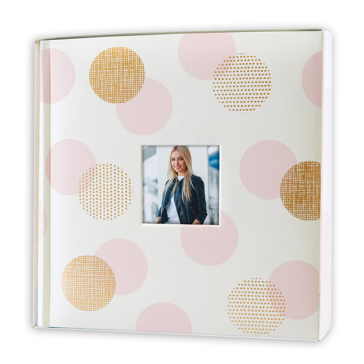 Stylish album 24x24cm, 40s, lilac/red - Image 2