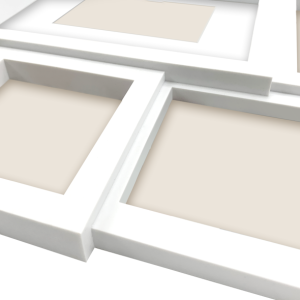 Monikuvakehys 9 kuvalle valkoinen