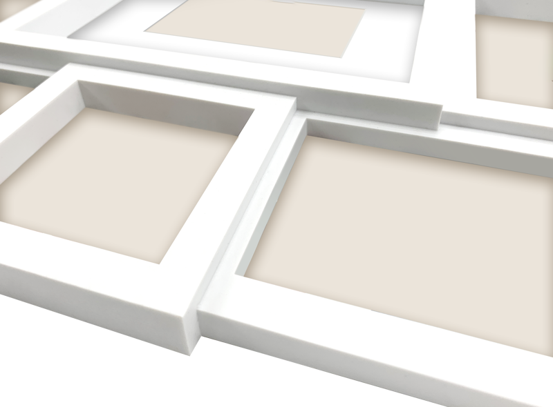 Monikuvakehys 9 kuvalle valkoinen