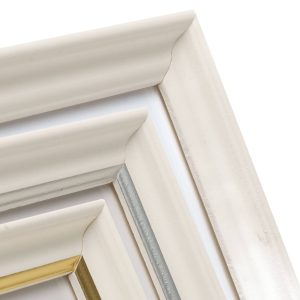 Alternative view of White wooden frame, Aava, many sizes 9x13cm-40x50cm