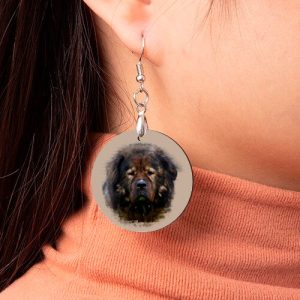 Kaksipuoleiset pyöreät korvakorut omalla kuvalla