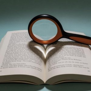 small magnifying glass DÖRR HL-2 3x 65mm black orange