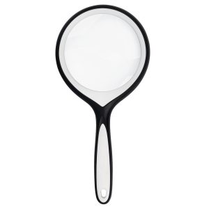 Suurennuslasi DÖRR HL-2 2x 90 mm mustavalkoinen kahvalla